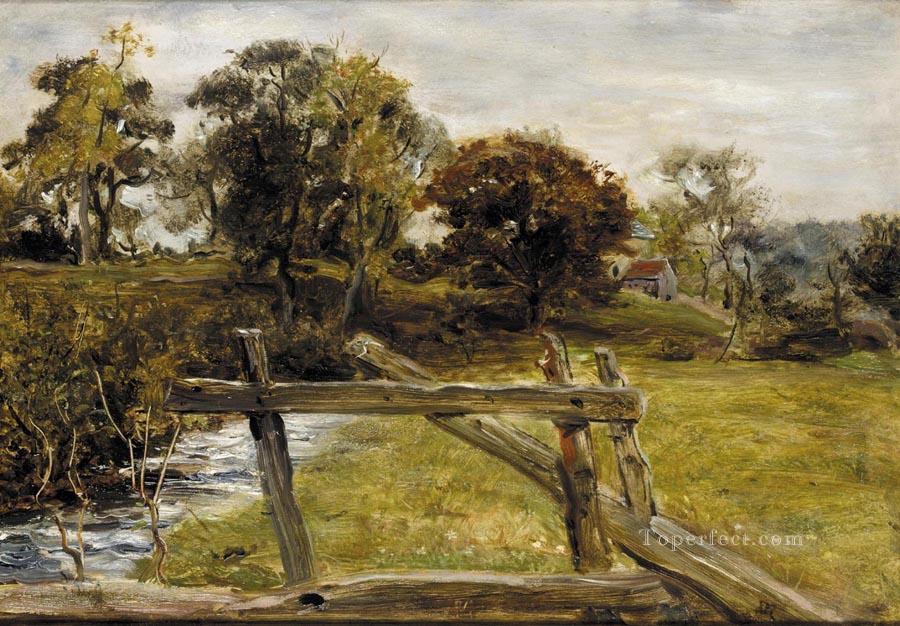 View Near Hampstead landscape John Everett Millais Oil Paintings
